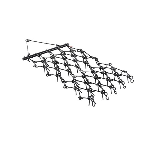 Vevor Drag Harrow, 4 X 4 Ft Durable Chain Harrow With 69 Sharp Teeth, Suitable For Atv Utv Tractor, Ideal For Soil Preparation, Seeding, Smoothing Lan-image