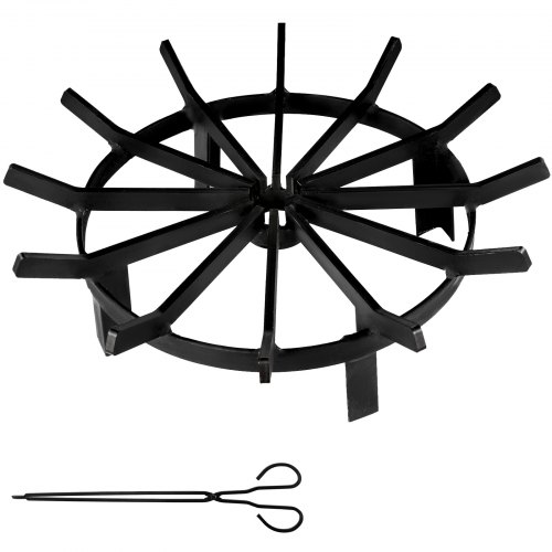 Wheel Fire Grate Fire Pit Log Grate 20-inch Fire Pit Grate Round Fire Pit Wheels
