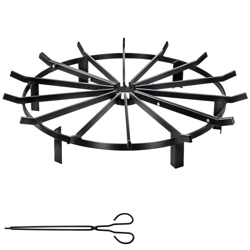 Wheel Fire Grate Fire Pit Log Grate 32-inch Fire Pit Grate Round Fire Pit Wheels