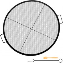 Vevor Round Cooking Grate Fire Pit Grill Dia.30" Steel Fire Pit Cooking Grate