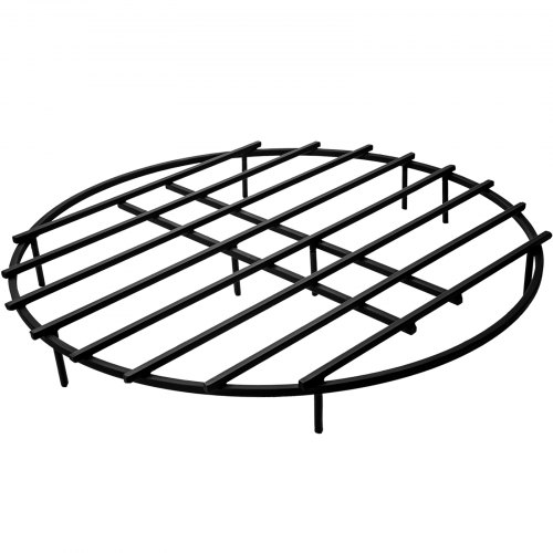 VEVOR Fire Pit Grate, Heavy Duty Iron Round Firewood Grate, Round Wood Fire Pit Grate 36", Firepit Grate with Black Paint, Fire Grate with 9 Removable Legs for Burning Fireplace and Firepits