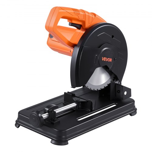 VEVOR Chop Saw, 7-1/4 in Stainless Steel Cold Cut Blade, 1200 W Motor, 4000 r/min Speed, 0-45° Adjustable Cutting Angle, Metal Cutting Chop Saw for Me