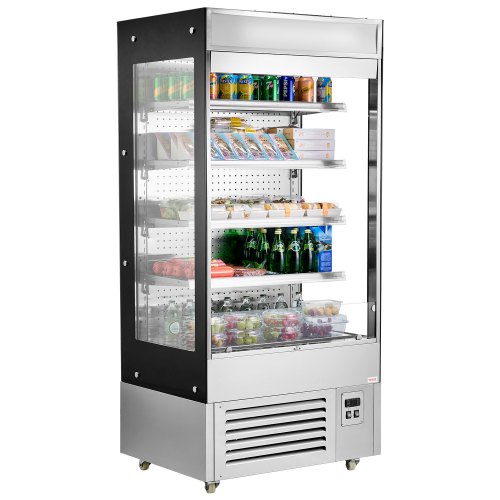 

Open Air Merchandiser 4-Tier Display Cooler with Air Curtain 18.4cu.ft.