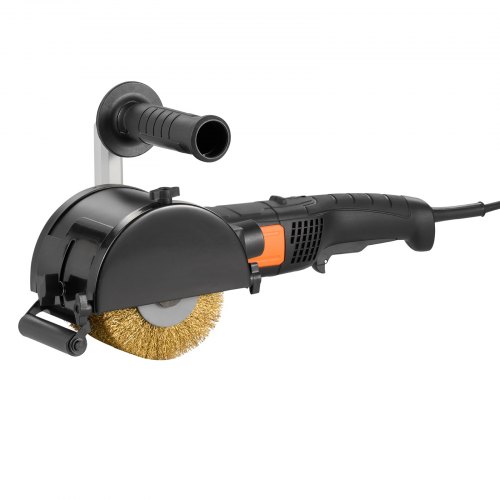 VEVOR Burnishing Polishing Machine, 1300W 6 Variable Speed Surface Conditioning Tool, Handheld Electric Metal Burnishing Machine with Steel Wire Burnishing Wheel for Stainless Steel, Metal