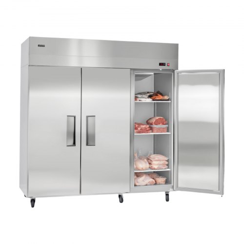 

VEVOR Commercial Freezer, 71.65 in Width Reach In Upright-Freezer Three Door, 50.2 Cu.ft Auto-Defrost Stainless Steel Freezer with 12 Adjustable Shelves, -11 to 14℉ Temp Control, LED Light, 4 Wheels