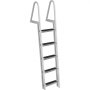 Aluminum Dock Ladder Boat Dock Ladder 5 Steps Pontoon Dock Ladder, Dock Stairs