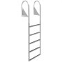 Aluminum Dock Ladder, Boat Dock Ladder 5 Steps, Pontoon Dock Ladder, Dock Stairs