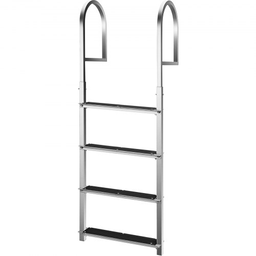 Vevor Aluminum Dock Ladder Boat Ladder 4-step 330lbs Capacity Fixed Dock Ladder