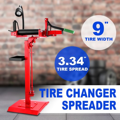 

VEVOR Manual Tire Spreader Portable Tire Changer with Stand Adjustable LED Light Tire Spreader Tool for Light Truck and Car