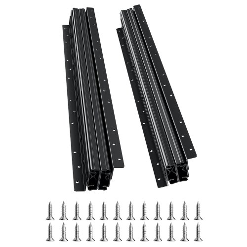 

VEVOR Undermount Drawer Slides, 24 inch, Full Extension Ball Bearing Under Stair Cabinet Rails, 260 LB Load Capacity Heavy Duty Bottom Stair Cabinet Glides Track Runners,for DIY Replacement, Black