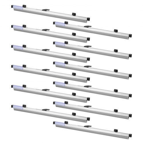 

VEVOR Blueprint Clamps, 24 Inches, Blueprint Hanging Clips Binding Strips, Aluminum Construction, Document Storage, for Blue Print, Maps, Construction Paper Posters Plans Drawings Arts, Pack of 12