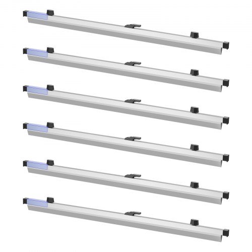 

VEVOR Blueprint Clamps, 30 Inches, Blueprint Hanging Clips Binding Strips, Aluminum Construction, Large Document Storage, for Blue Print, Maps, Construction Paper Poster Plans Drawings Arts, Pack of 6