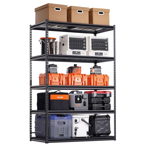 

Storage Shelves 5 Tier Adjustable Heavy Duty Garage Shelving Units 3000 lbs