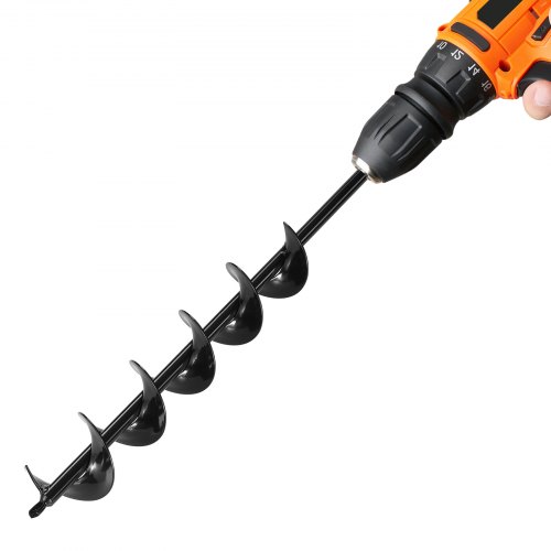 

VEVOR Auger Drill Bit 3.15 x 23.6 in Earth Spiral Post Hole Digger Planter Tool