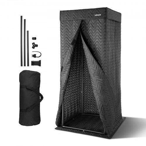 

VEVOR 200 cm Portable Vocal Booth Recording Booth with Travel Bag for Podcasts