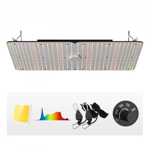 

VEVOR 300W LED Grow Light, High Yield Samsung 281B Diodes Growing Lamp for Indoor Plants Seedling Veg and Bloom Greenhouse Growing, Full Spectrum Dimmable, Daisy Chain Driver for 3x3/4x4 ft Grow Tent