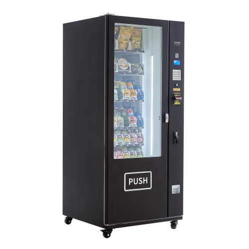 

36 Slots Combo Vending Machine ICT Bill/Coin Acceptor Refrigerated Drink Snack