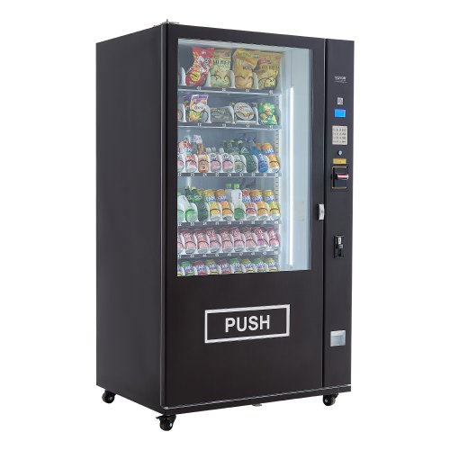 

60 Slots Combo Vending Machine ICT Bill/Coin Acceptor Refrigerated Drink Snack