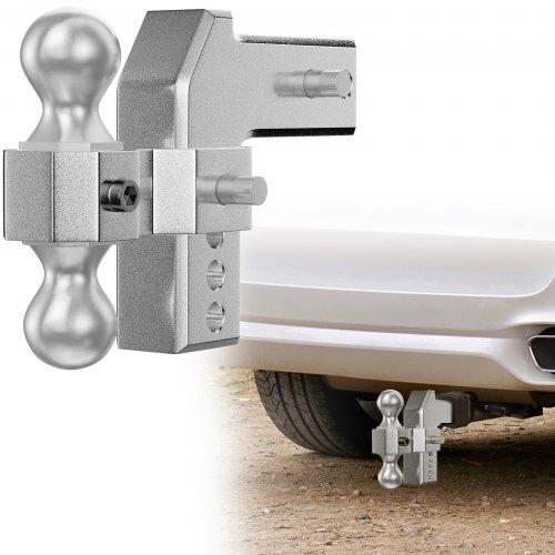 VEVOR Trailer Hitch Ball Mount Hitch With 2" x 2" Receiver ＆ 4" Drop Adjustable
