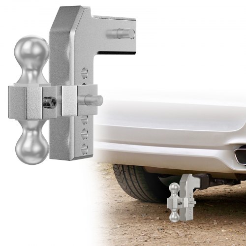 VEVOR Trailer Hitch Ball Mount Hitch With 2" x 2" Receiver ＆ 6" Drop Adjustable