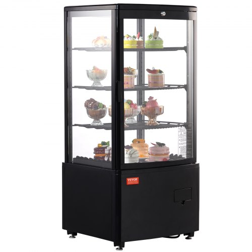 VEVOR 85L Countertop Refrigerated Display Case 3.0 Cu.Ft Commercial Bakery Showcase detail photo 19