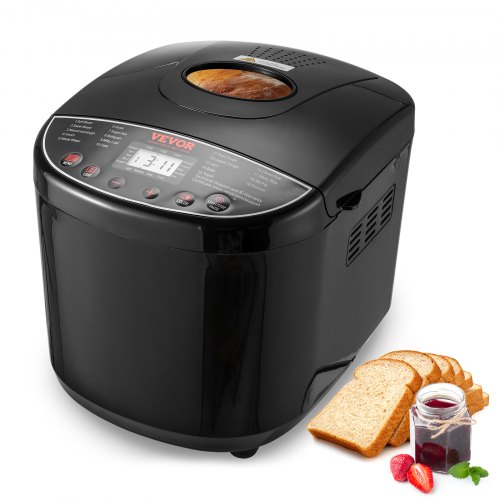 

2LB 19-in-1 Bread Maker Automatic Compact Dough Machine Nonstick 3 Crust Colors