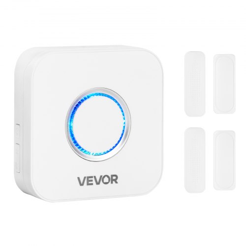 VEVOR Door Chime, DC 12V, Wireless Door Open Contact Sensor Alarm Chime with 656 ft Range, 58 Chimes & 5 Adjustable Volume, Doors Ringer Alert for Bus