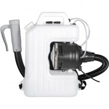 VEVOR Electric Fogger Machine 2.6GAL Backpack Sprayer 1200W Backpack Mist Blower Adjustable Particle Size 20-50?m ULV Cold Fogging Machine Portable with Extended Commercial Hose for Indoor/Outdoor
