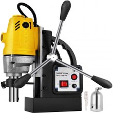VEVOR Magnetic Drill, 40MM Magnetic Drill Press, 1100W Magnetic Core Drill, 2700 LBS Magnet Force Drilling Machine, 220V Electromagnetic Drill Press, Mag Drill with Chuck for Drilling and Tapping