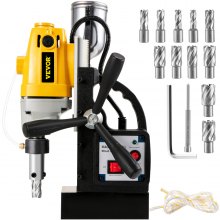 Md40 Magnetic Drilling Machine W/13pc 1 Hss Cutter Set Annular Cutter Kit