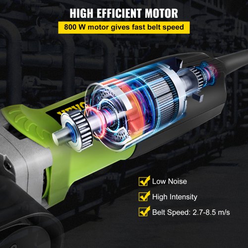 800W Tube Belt Sander Stainless Steel Pipe Polisher Electric Tool Grind HOT 