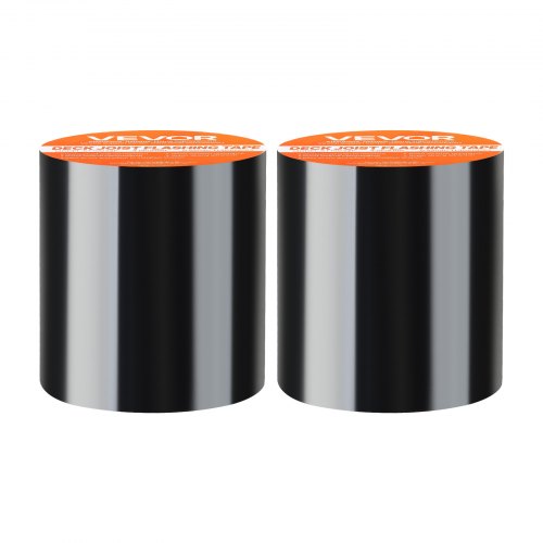 

VEVOR Waterproof Patch and Seal Tape, 4 inch x 10 ft, Pack of 2, Weather-Resistant Waterproof Tape for Leaks and Repairs, Peel and Stick Easy Indoor and Outdoor Use for Roof, Wall, and Pipe, Black