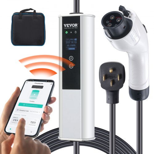 VEVOR Level 2 Portable EV Charger, 40A 240V, Electric Vehicle Charger with 25 ft