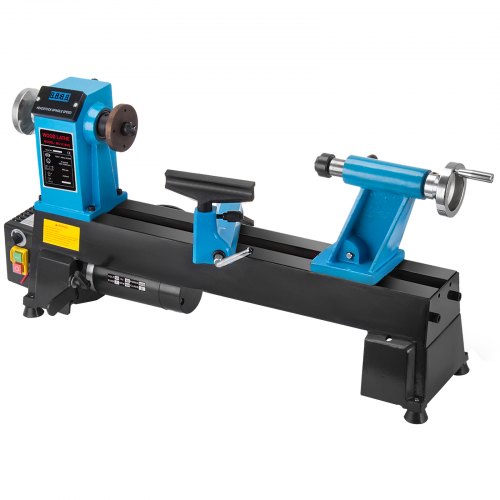 

VEVOR Wood Lathe 10 x 18 Inch,Bench Top Heavy Duty Wood Lathe Variable Speed 500-3800 RPM,Mini Wood Lathe Regulation Digital Display,Benchtop Lathe Strong Power 550W