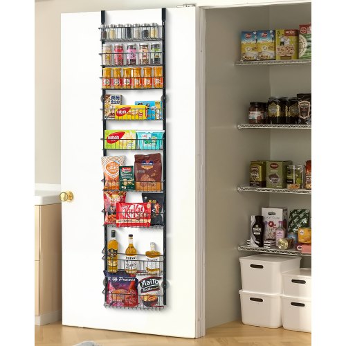 

9-Tier Over the Door Pantry Organizer Hanging Storage Rack Adjustable Kitchen