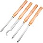 Wood Hollowing Turning Tools 4pcs Lathe Cutting Carbide Diferent Type Woodwork