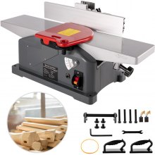 VEVOR Jointers Woodworking, 6inch Benchtop Jointer 9000rpm 1280W Heavy Duty Planer 156mm Maximum Planing Width for Wood Cutting