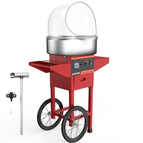 Cotton Candy Machine W/ Cart & Cover Stainless Steel Commercial Floss Maker