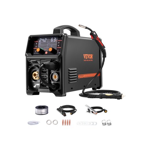 

VEVOR MIG Welder 200A Pluse Mig Welding Machine 5-in-1 Synergic Welder Machine