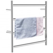 Vevor Heated Towel Rack Towel Heater Warmer W/ 4 Bars Stainless Steel Polished