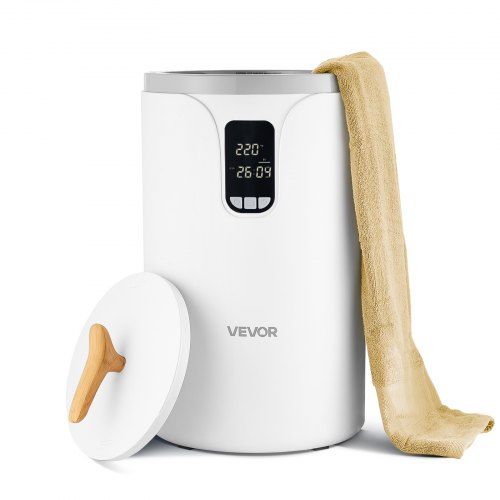 VEVOR 20L Towel Warmer Bucket, Towel Warmer with 24H Delay Timer, 30/60/90 Min Auto Shut Off, Child Lock, LED Display, Large Towel Warmer for Bathroom