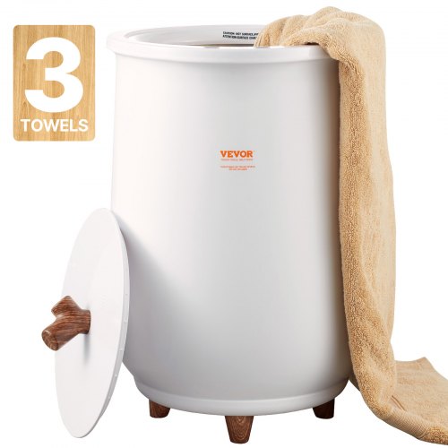 VEVOR Towel Warmers for Bathroom, Towel Warmer Bucket Auto Shut Off for Spa  Fits up to 3 Oversized Bath Towels, Blankets, Clothes, Bathrobes, PJ's and More