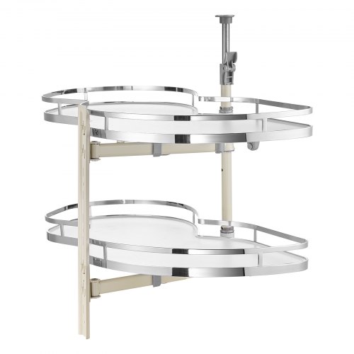 

VEVOR Swing Left Blind Corner Cabinet, Pull Out Organizer for 36 inch Width Blind Cabinet, 2 Tier Height Adjustable Swing Tray, Soft Close Kitchen Cloud Blind Organizer, Left Open