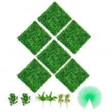 6Pcs Large Artificial Boxwood Topiary Mats Garden Panel Screening Hedge 50x50cm
