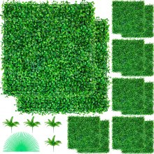 Artificial Boxwood Panel, Boxwood Hedge Wall Panels Uv 12pcs 20" X 20" For Fence