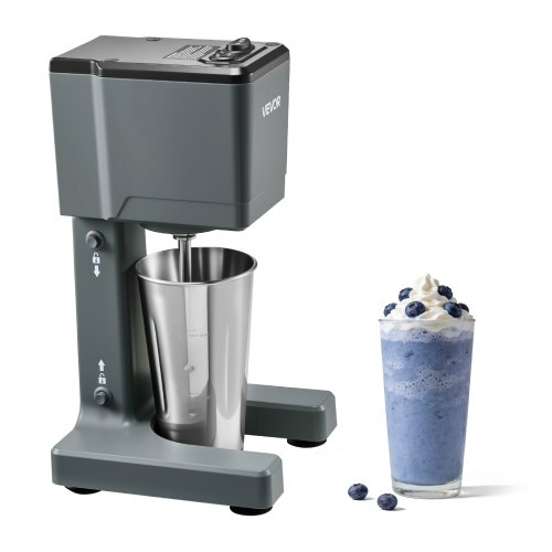 

VEVOR Milkshake Maker, 150W Milk Shake Maker Mixer, Single Head Drink Mixer Blender Machine, Dual-Speed Adjustment Milkshake Blender with Stainless Steel Cup, for Home, Kitchen, Bar & Beverage Shop