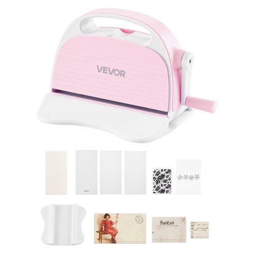 

VEVOR Manual Die Cutting and Embossing Machine, 3" Opening, Portable Die Cut Machine Set with Cutting Dies, Embossing Folders, Paper Sheets, Cutting Plates, for Scrapbooking, Card Making, Crafting
