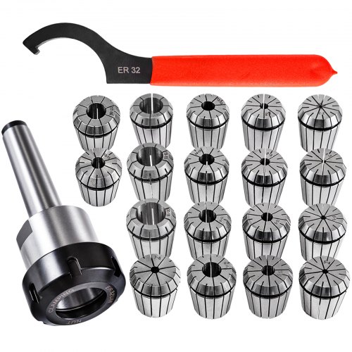 ER40 Collet Chuck R8 Shank With 15PC collets Set Highly Recommended 