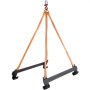 VEVOR Watercraft Lift Sling, 1000lbs Capacity Jet Ski Lift Sling, 39'' Watercraft Sling w/Heavy Duty Powder-Coated Steel Brackets, Polyester Lifting Straps for Personal Watercraft, PWC, Jet Ski