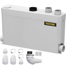 Vevor Macerator Disposal Pump Basement Macerator Pump 400w W/ 4 Inlets (1 Sided)